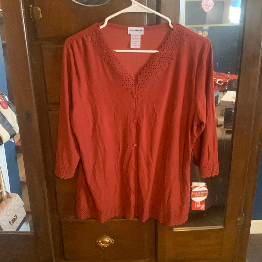 Fall lace blouse